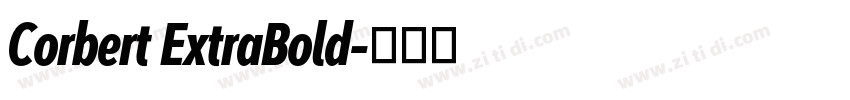 Corbert ExtraBold字体转换